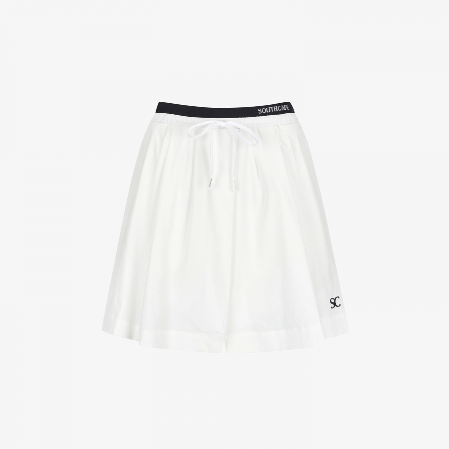 Waist-Banded Panel Culotte Pants_WT