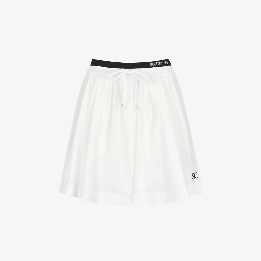 Waist-Banded Panel Culotte Pants_WT