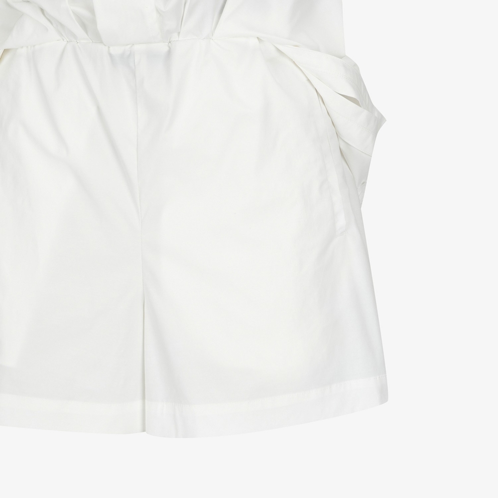 Waist-Banded Panel Culotte Pants_WT