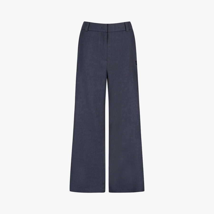 SC Logo-Band Linen Wide Pants_IB