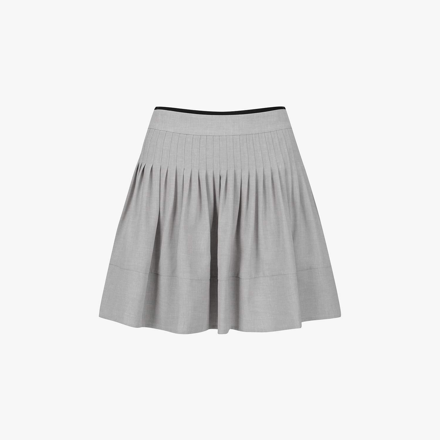 Pintuck Pleated Banding Skirt_LG