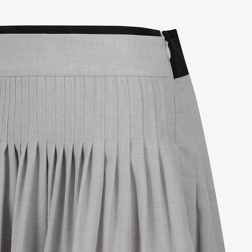 Pintuck Pleated Banding Skirt_LG