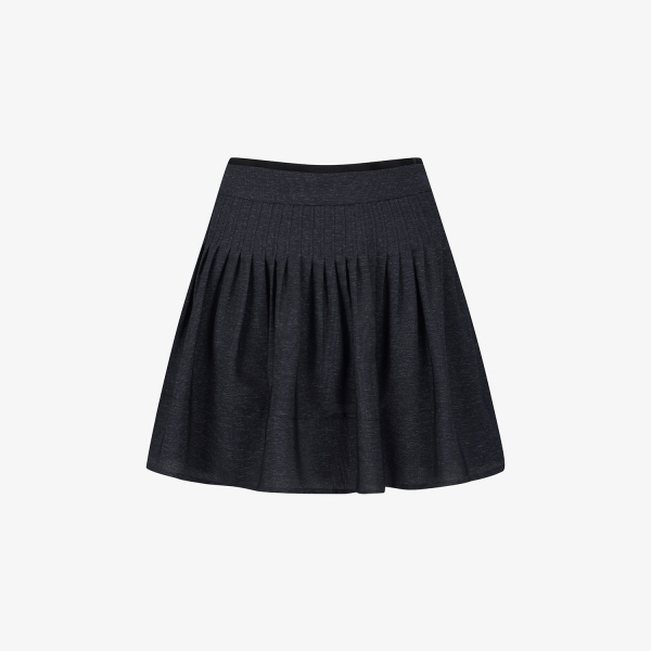 Pintuck Pleated Banding Skirt_NA