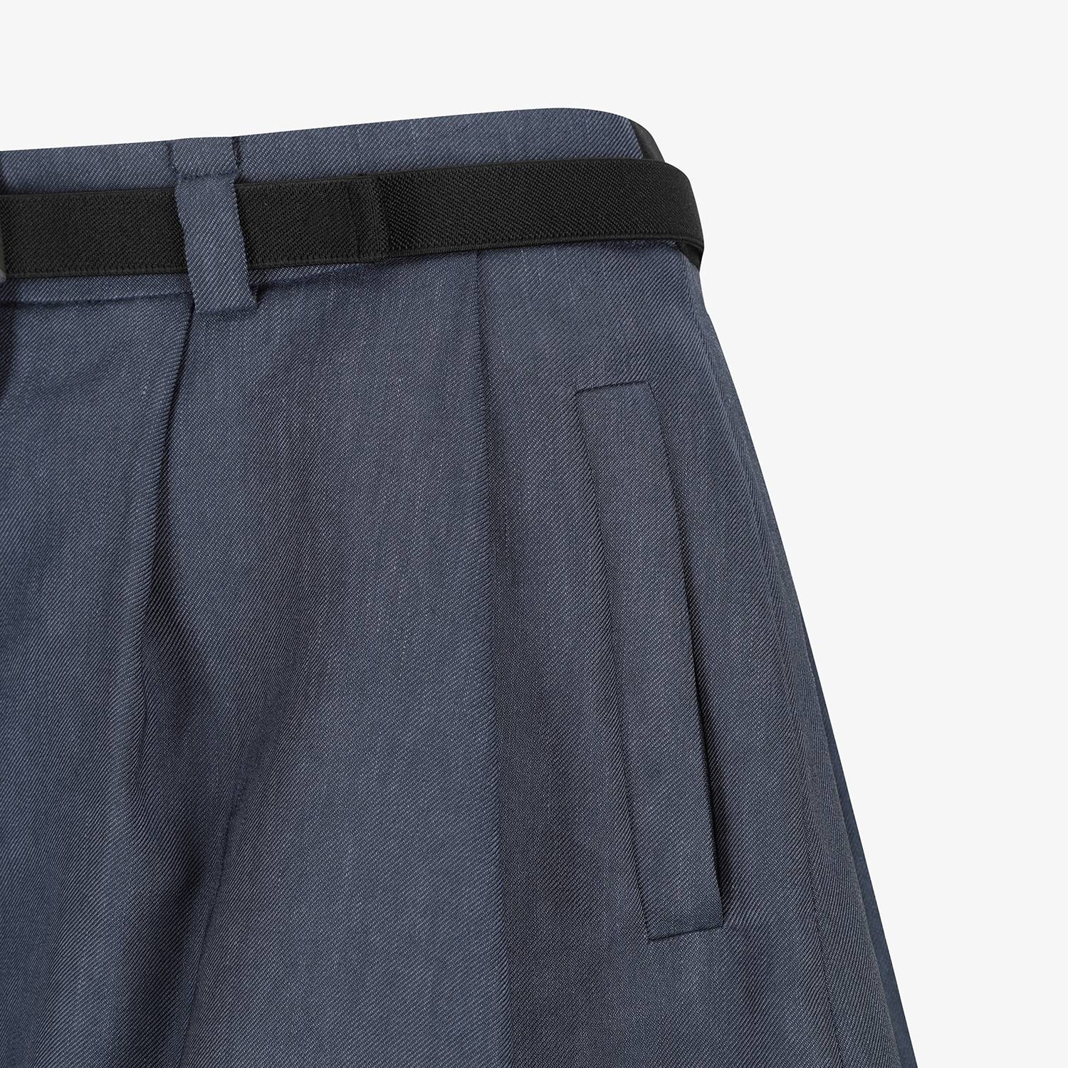 Linen-Blend 2-Way Belted Skirt_IB