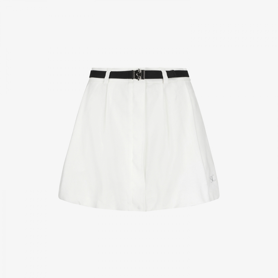Linen-Blend 2-Way Belted Skirt_WT