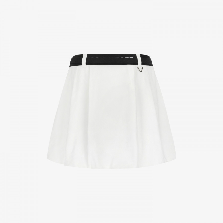 Linen-Blend 2-Way Belted Skirt_WT