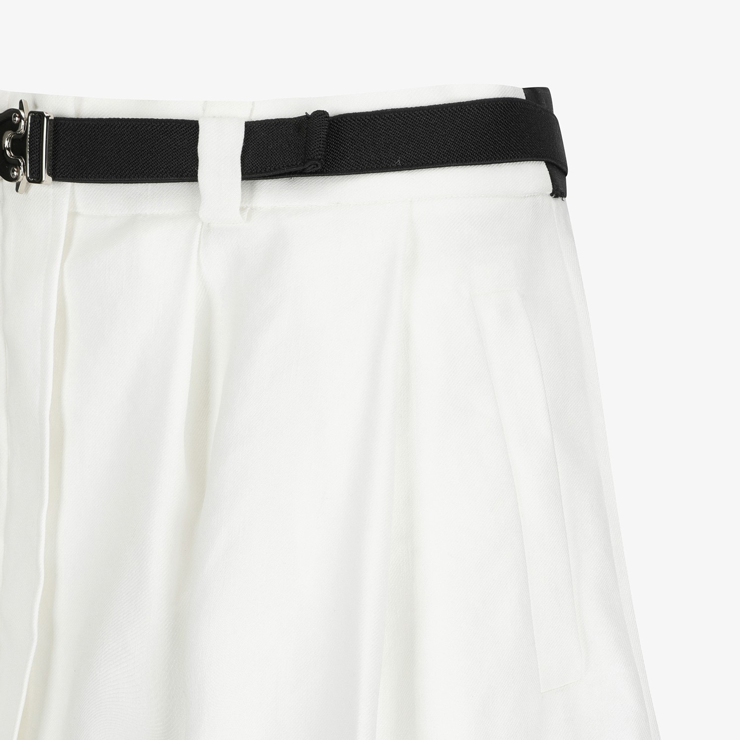 Linen-Blend 2-Way Belted Skirt_WT