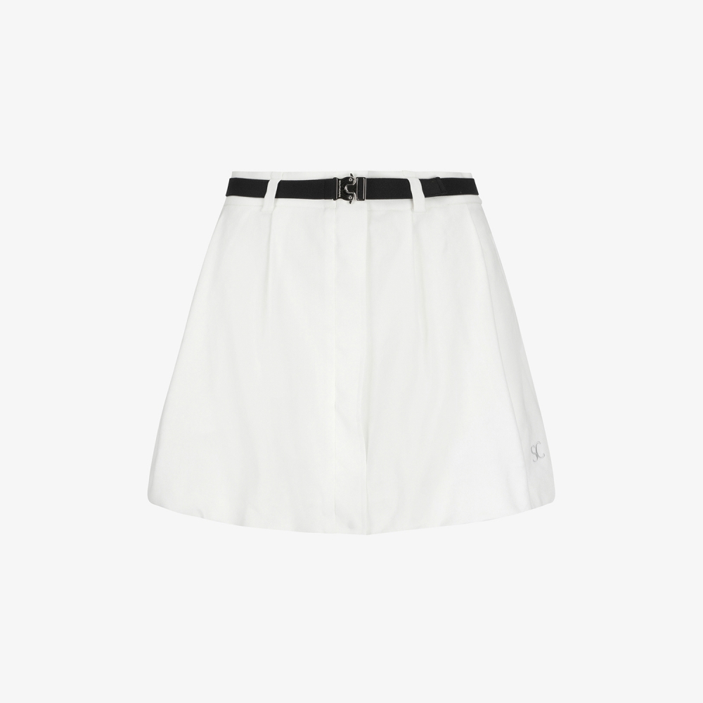 Linen-Blend 2-Way Belted Skirt_WT