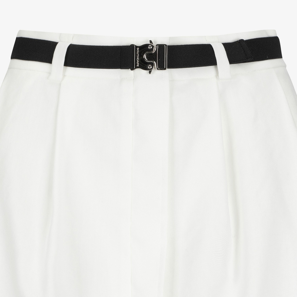 Linen-Blend 2-Way Belted Skirt_WT