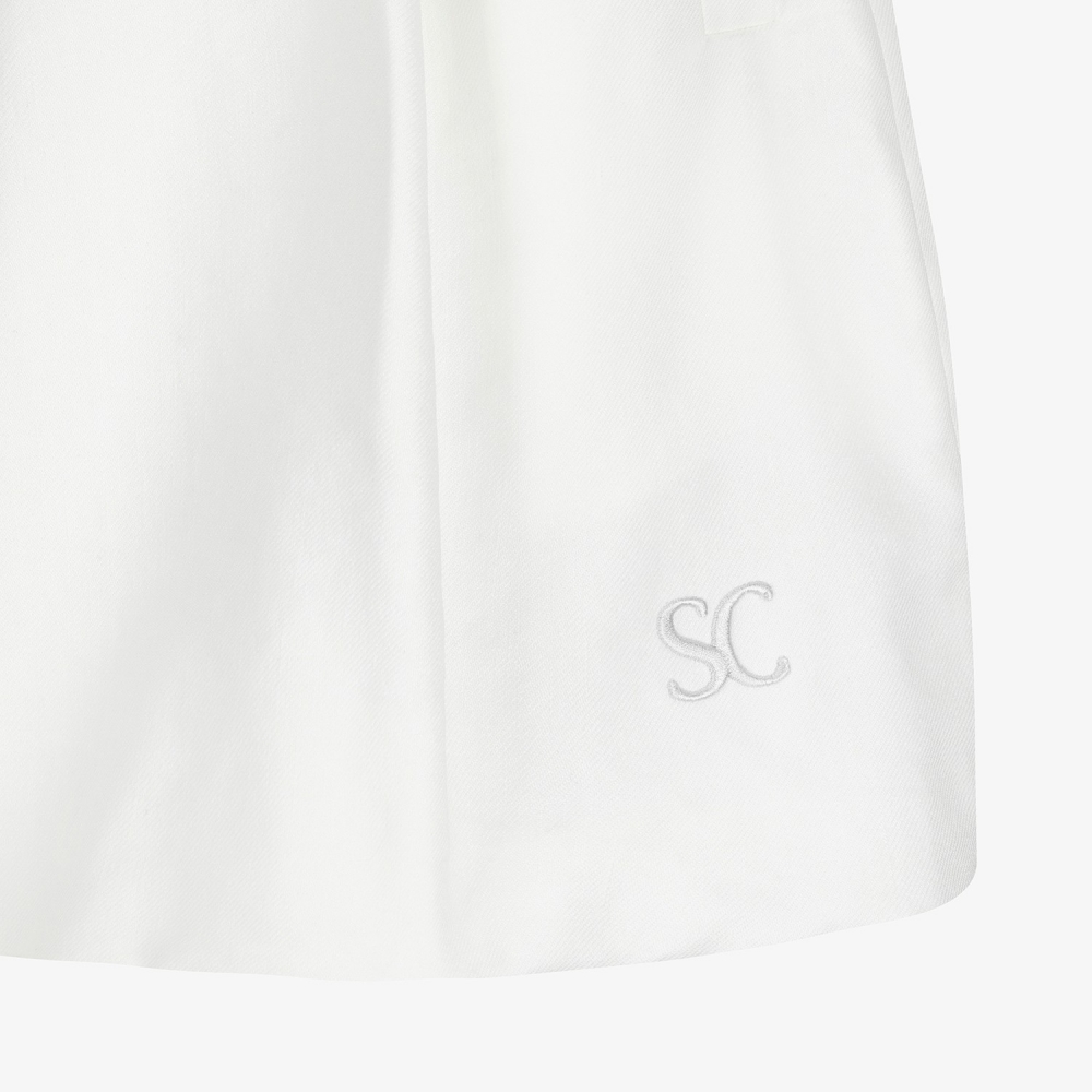 Linen-Blend 2-Way Belted Skirt_WT