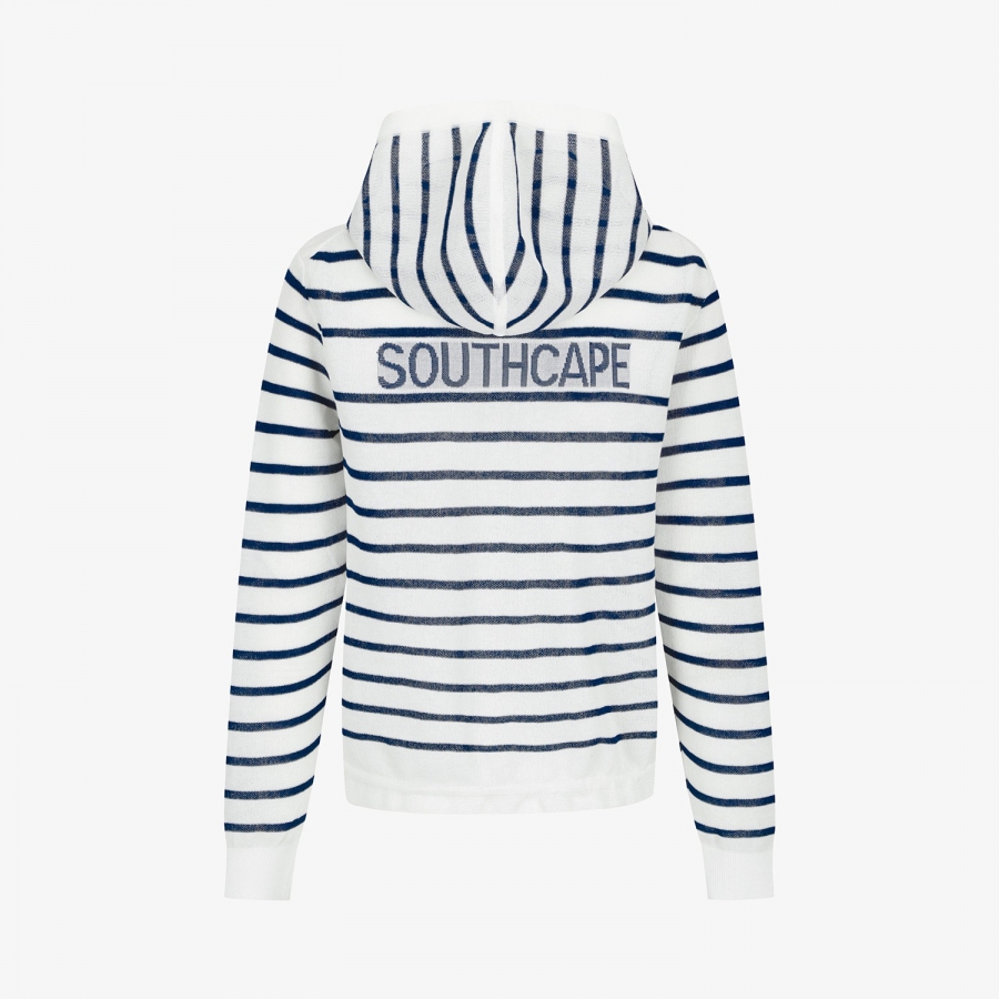 Southcross Stripe Hooded Sheer Cardigan_NA