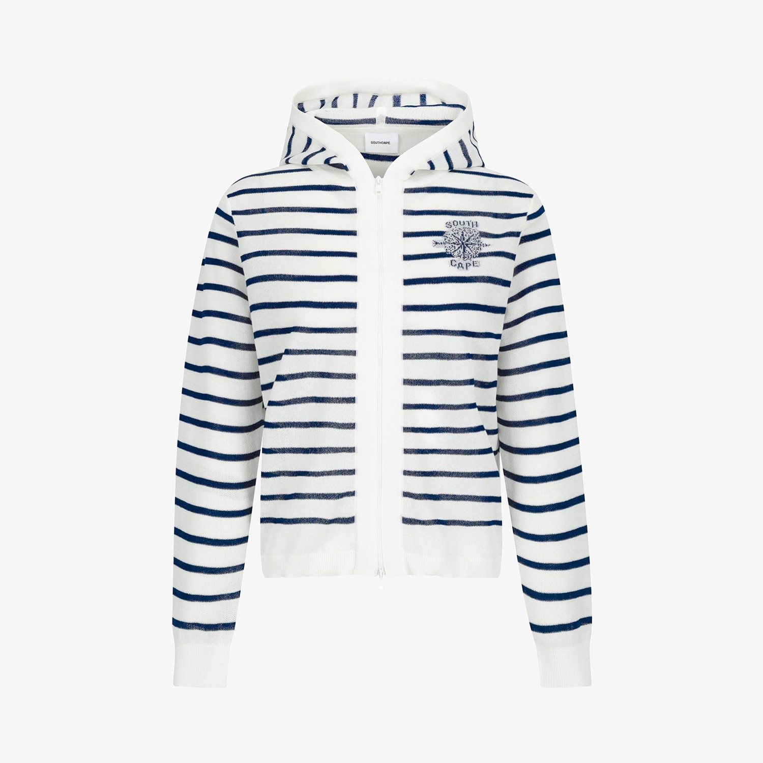 Southcross Stripe Hooded Sheer Cardigan_NA