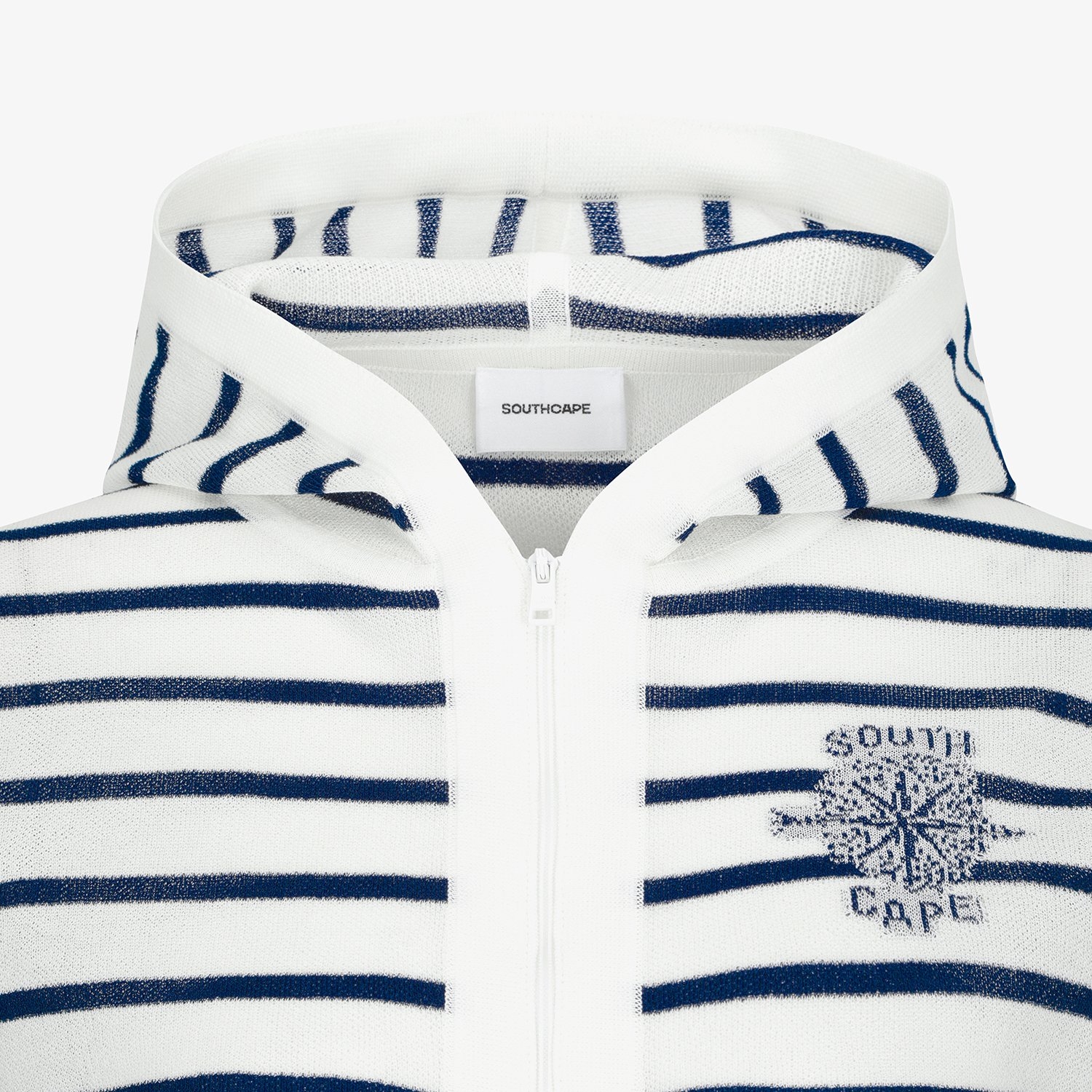 Southcross Stripe Hooded Sheer Cardigan_NA