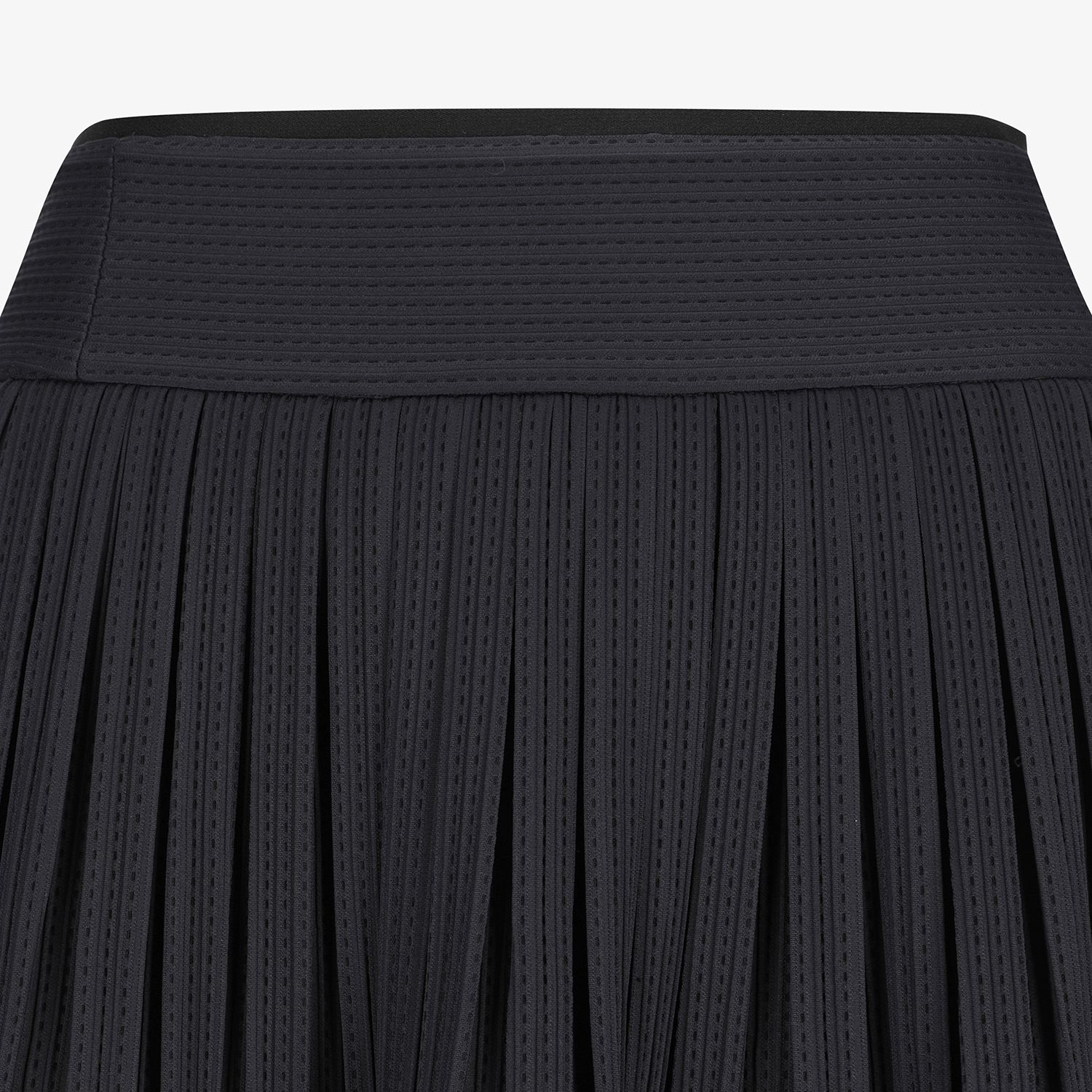 Mesh Dot Flare Skirt_BK