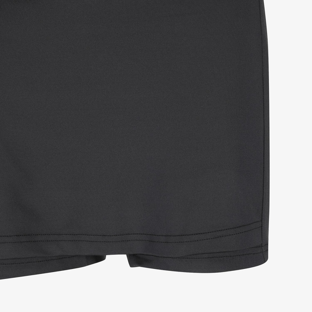 Mesh Dot Flare Skirt_BK