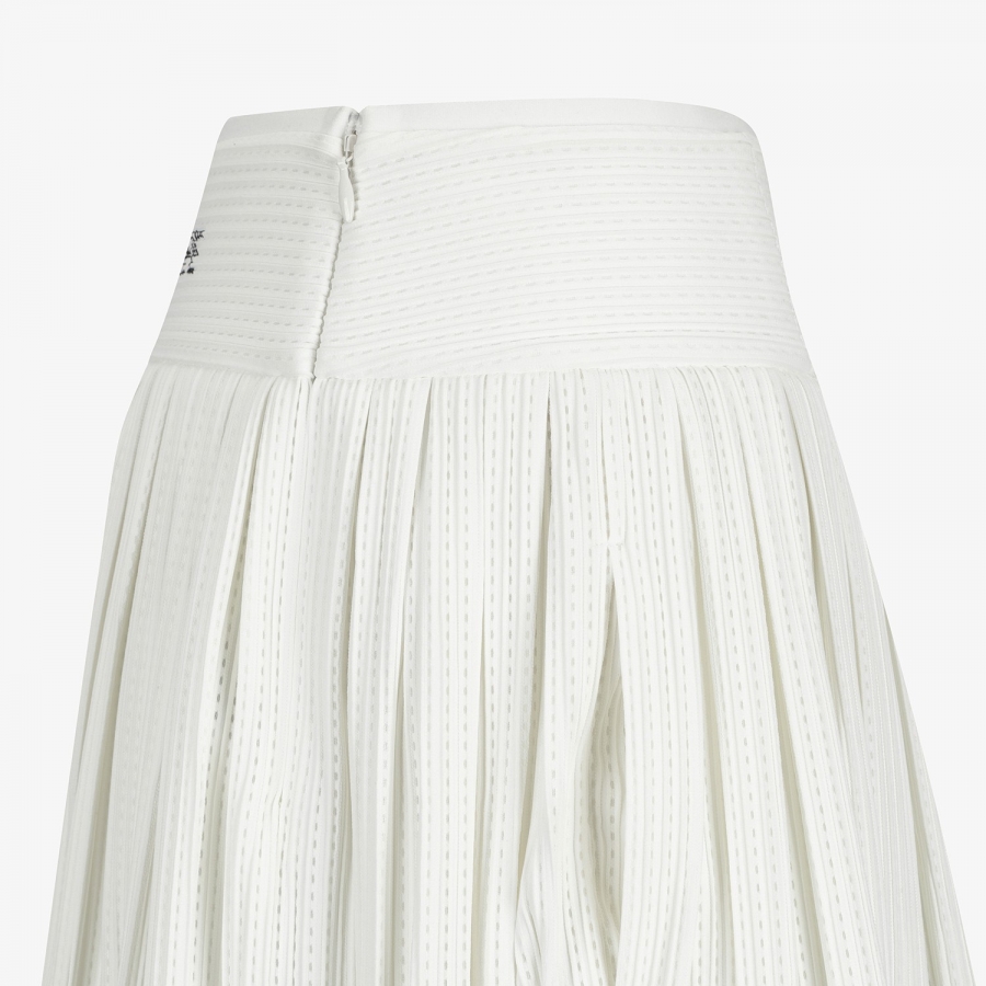 Mesh Dot Flare Skirt_WT