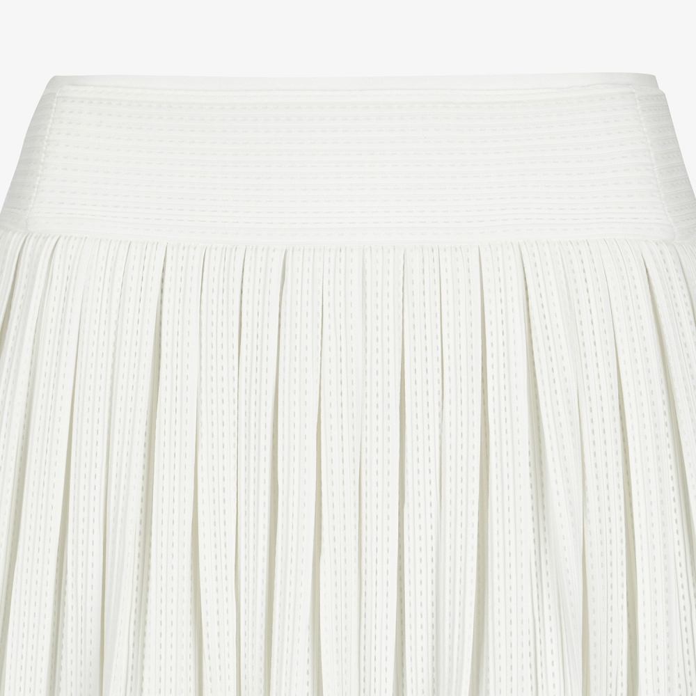 Mesh Dot Flare Skirt_WT