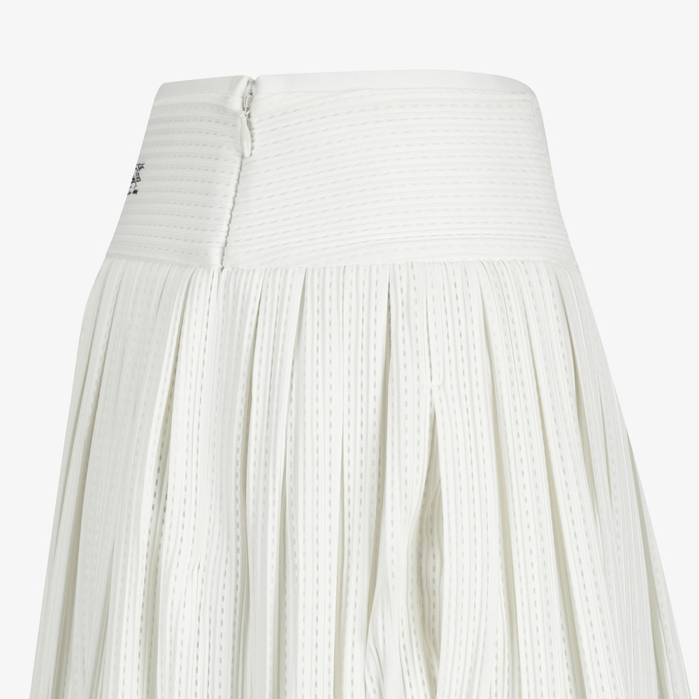 Mesh Dot Flare Skirt_WT