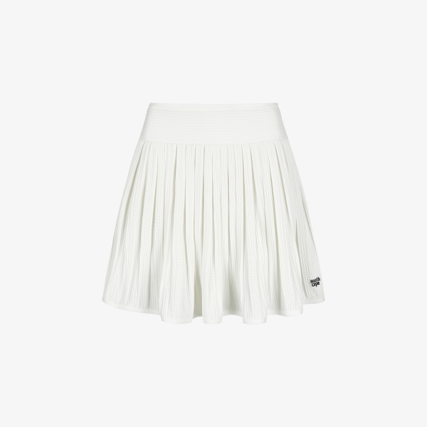 Mesh Dot Flare Skirt_WT