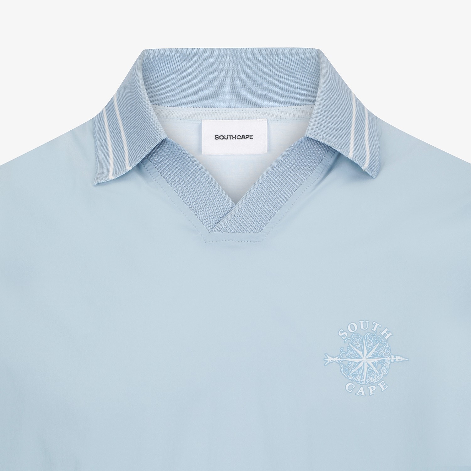 Open-Collar Short-Sleeve T-Shirt_LB