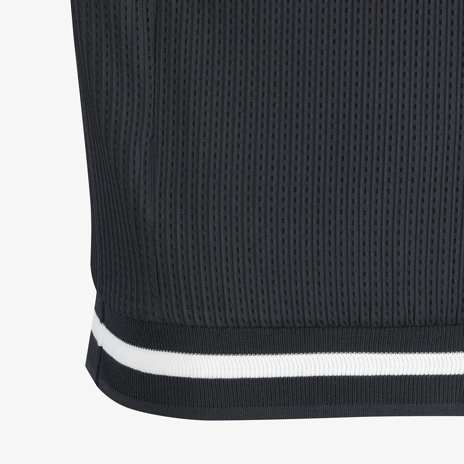 Mesh Dot Full-Zip Vest_BK