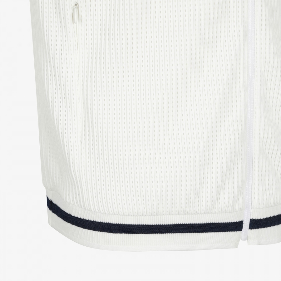 Mesh Dot Full-Zip Vest_WT