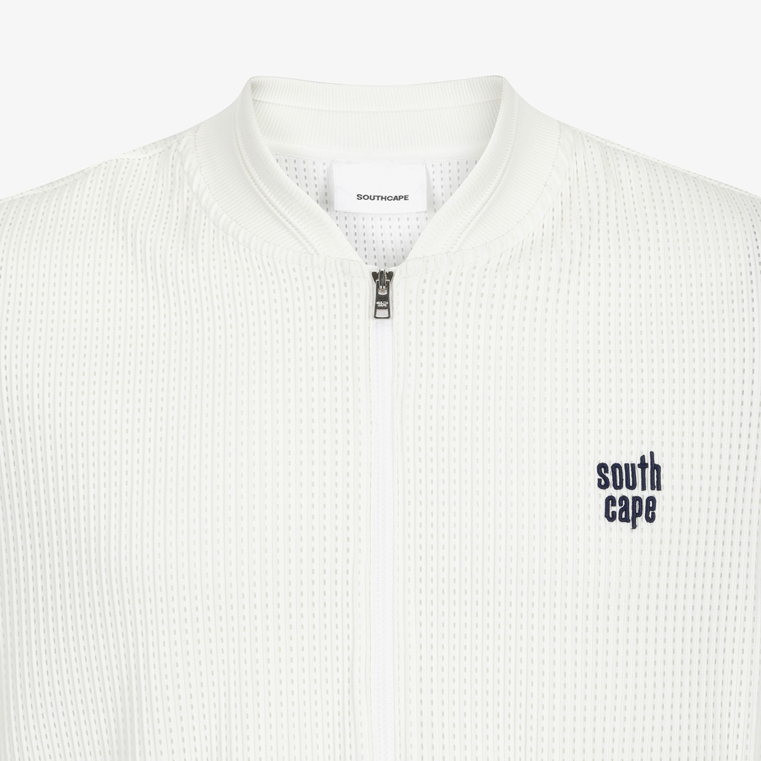 Mesh Dot Full-Zip Vest_WT