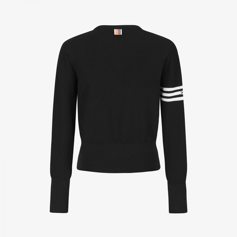 Southcross Cool Blend Round-Neck Knit Cardigan_BK