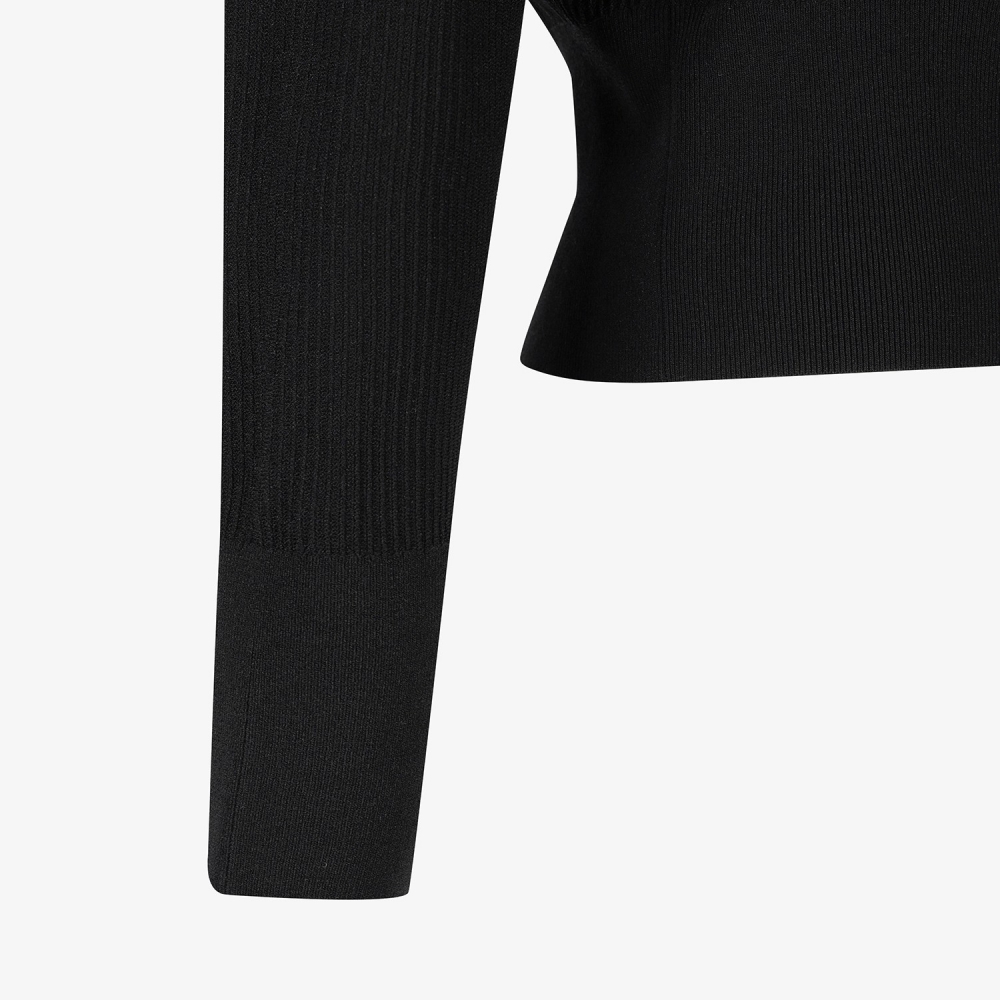 Southcross Cool Blend Round-Neck Knit Cardigan_BK