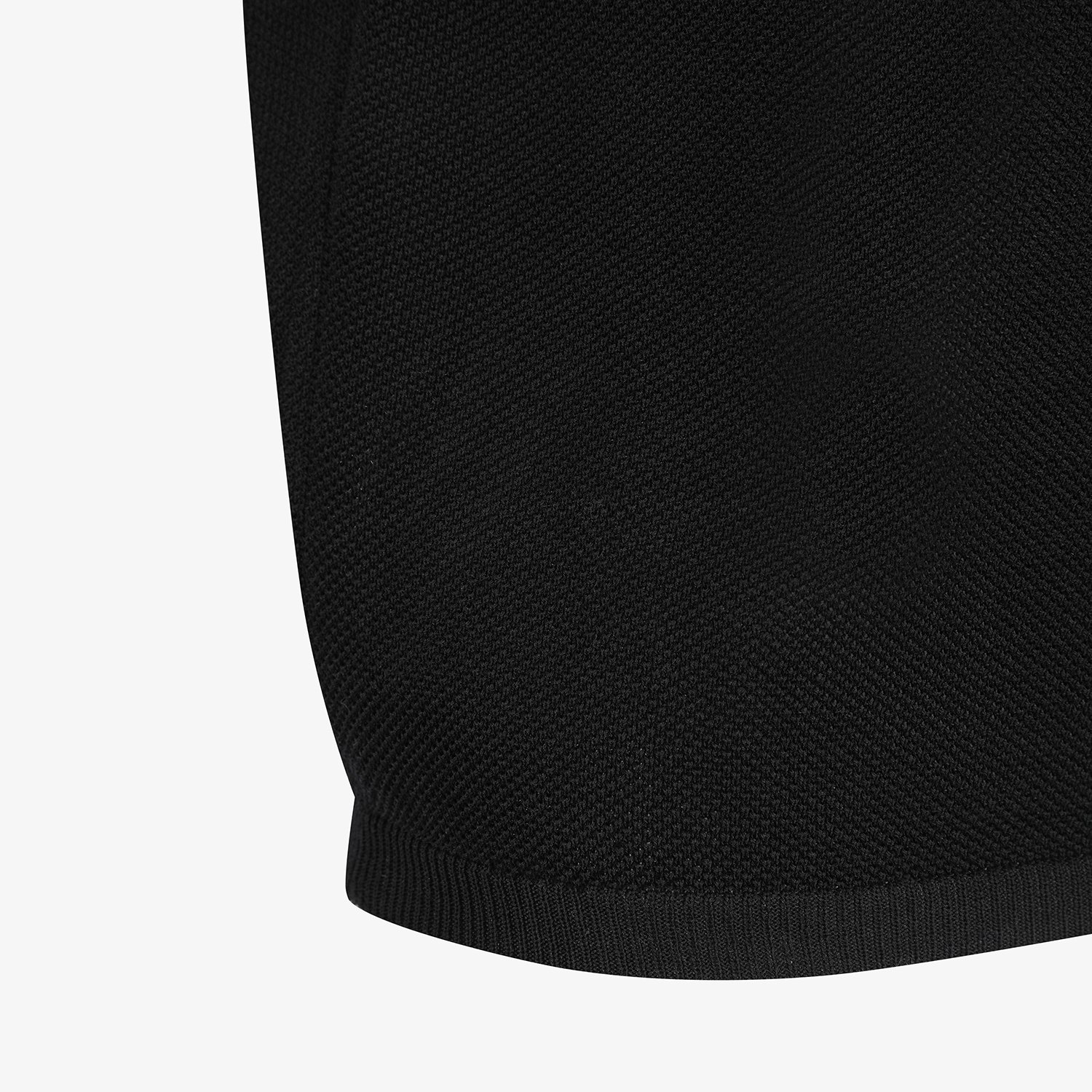 Shoulder Sheer Collar Knit_BK