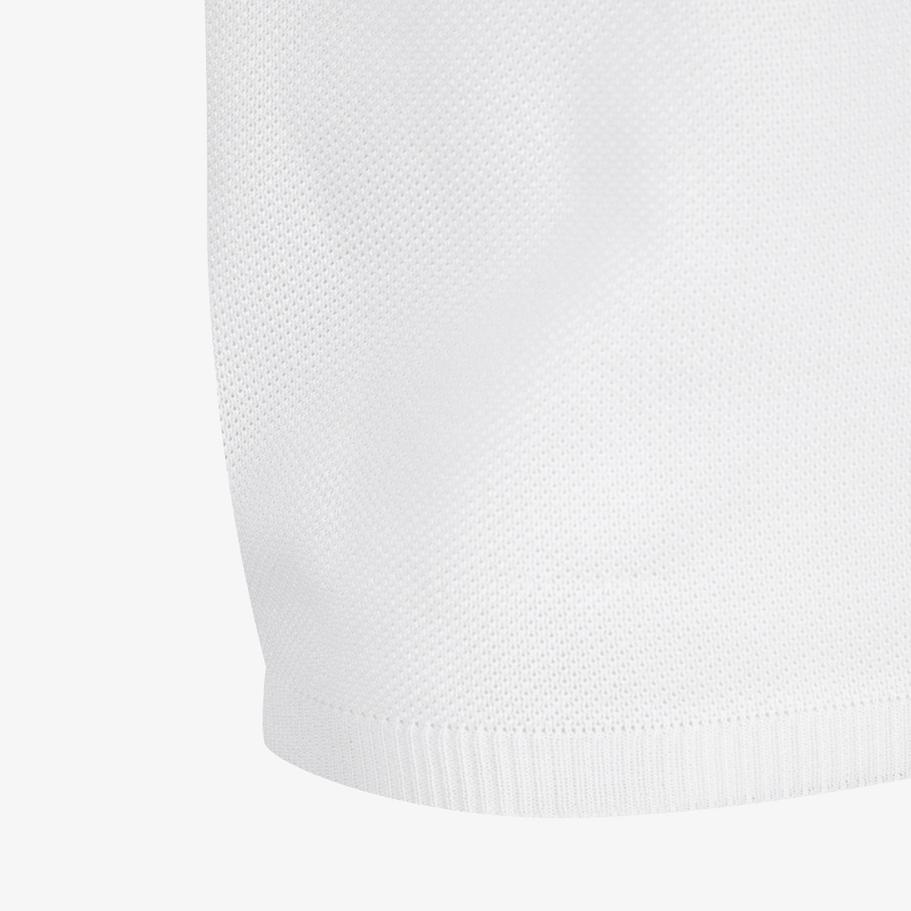 Shoulder Sheer Collar Knit_WT