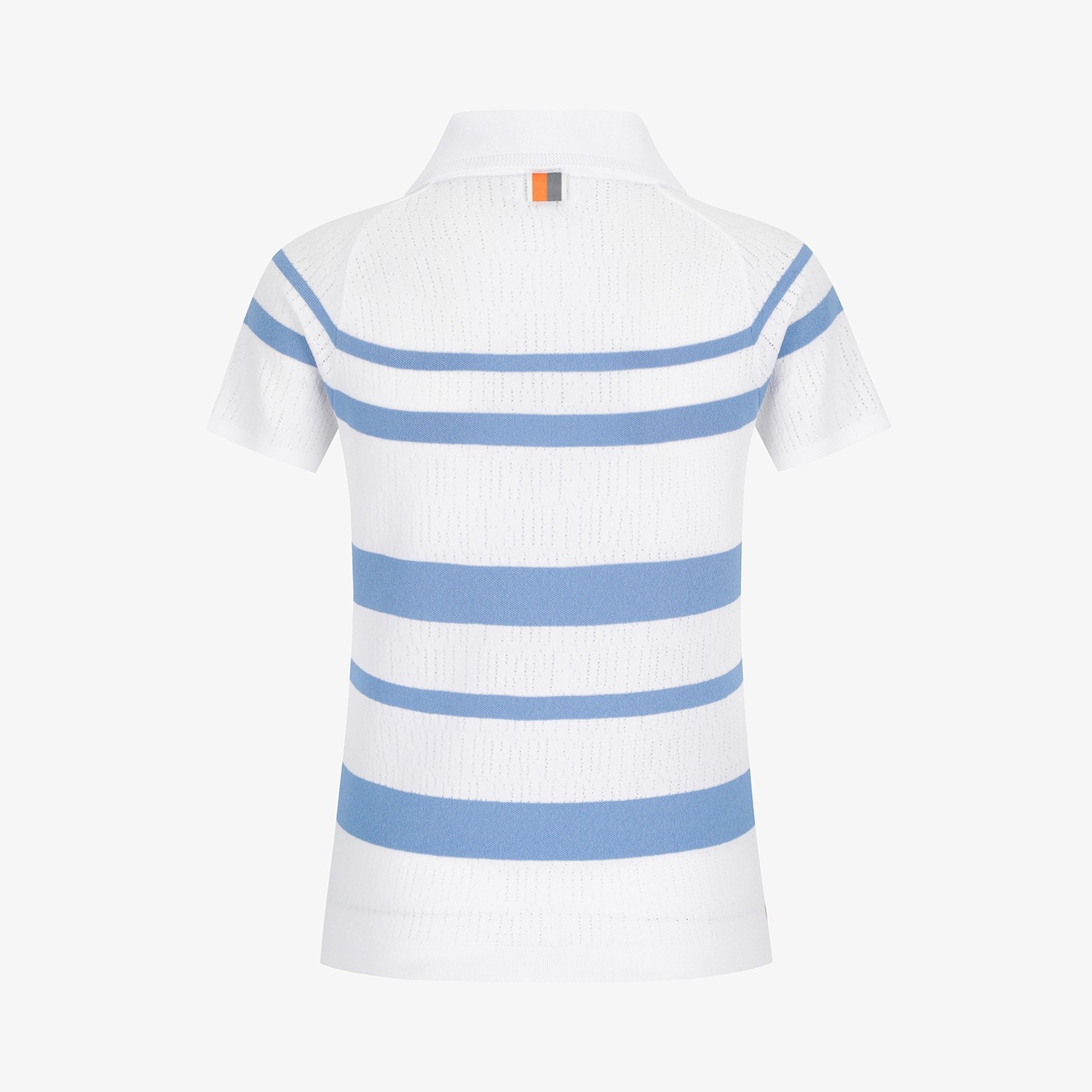 Marine Stripe Collar Short-Sleeve Knit_BL