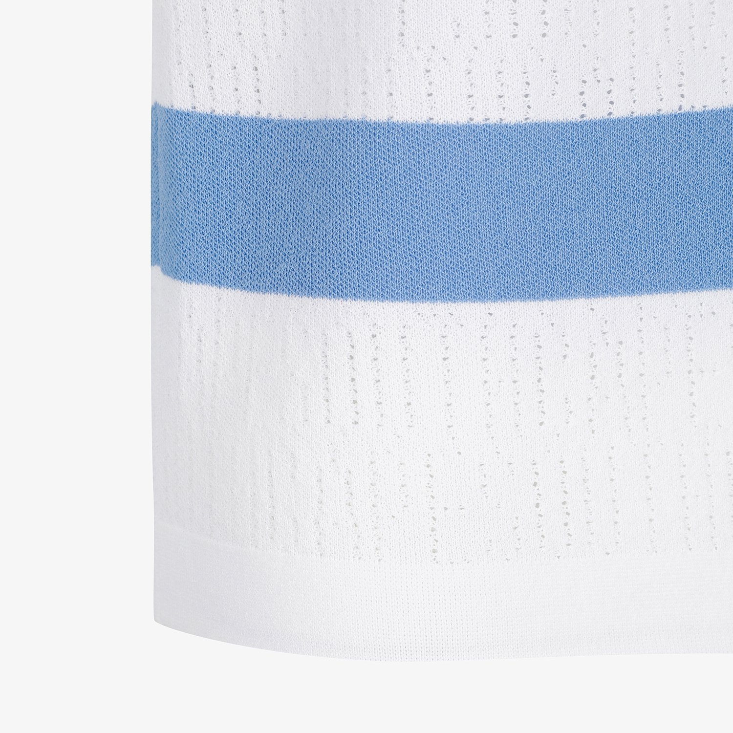 Marine Stripe Collar Short-Sleeve Knit_BL