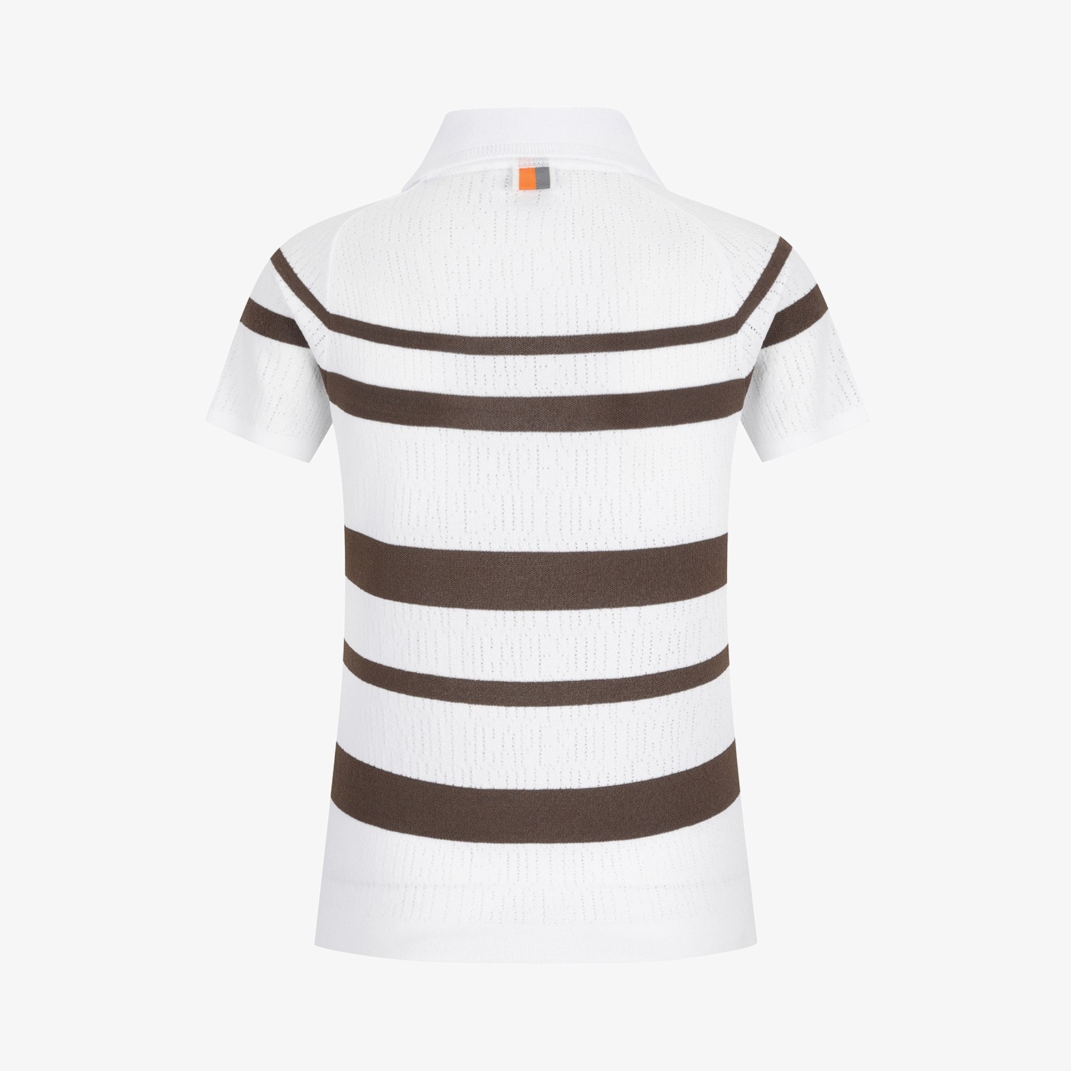 Marine Stripe Collar Short-Sleeve Knit_BR