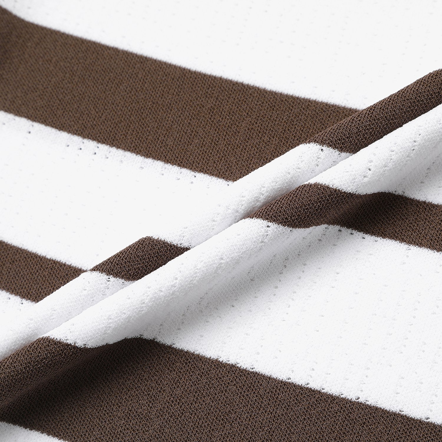 Marine Stripe Collar Short-Sleeve Knit_BR