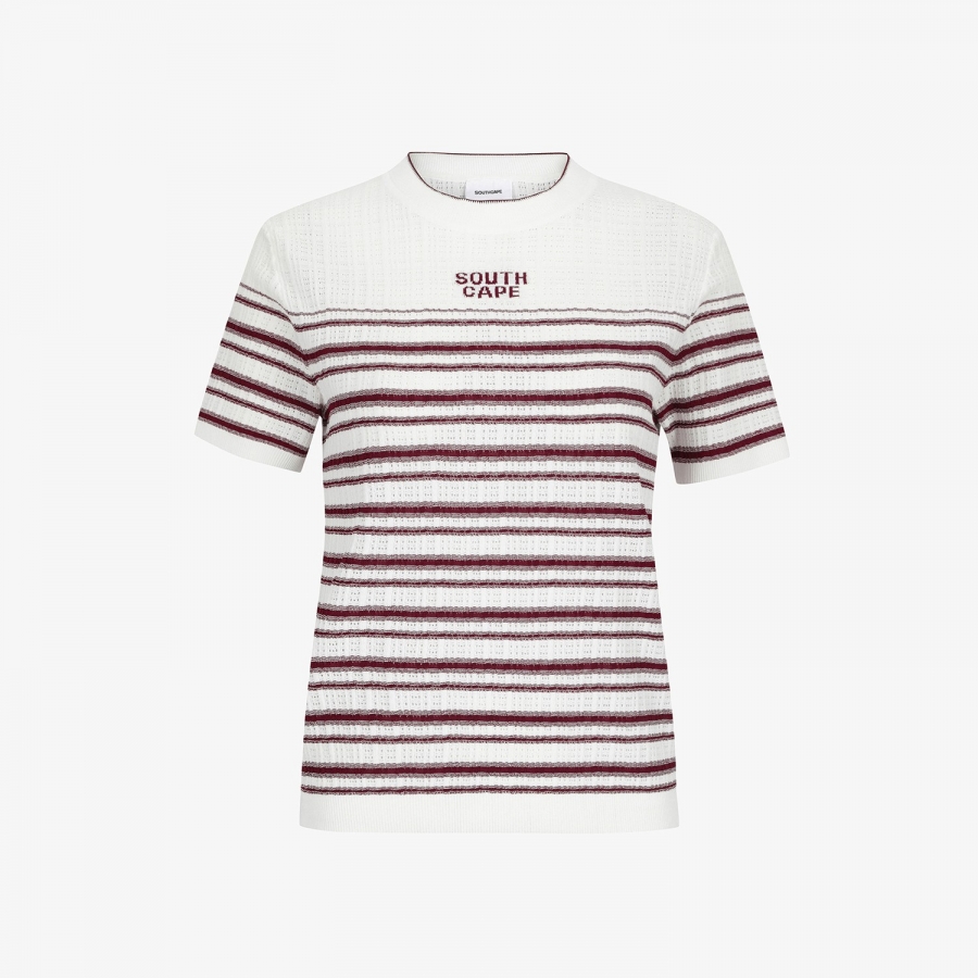 Stripe Short-Sleeve Knit_DR