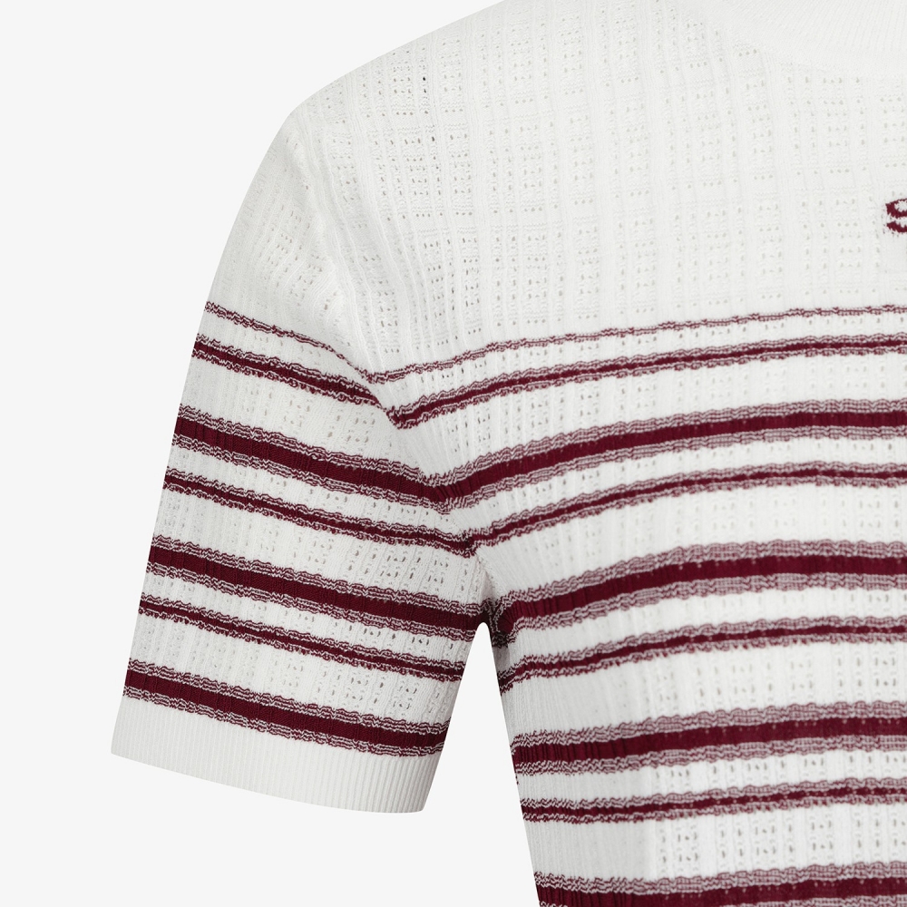 Stripe Short-Sleeve Knit_DR