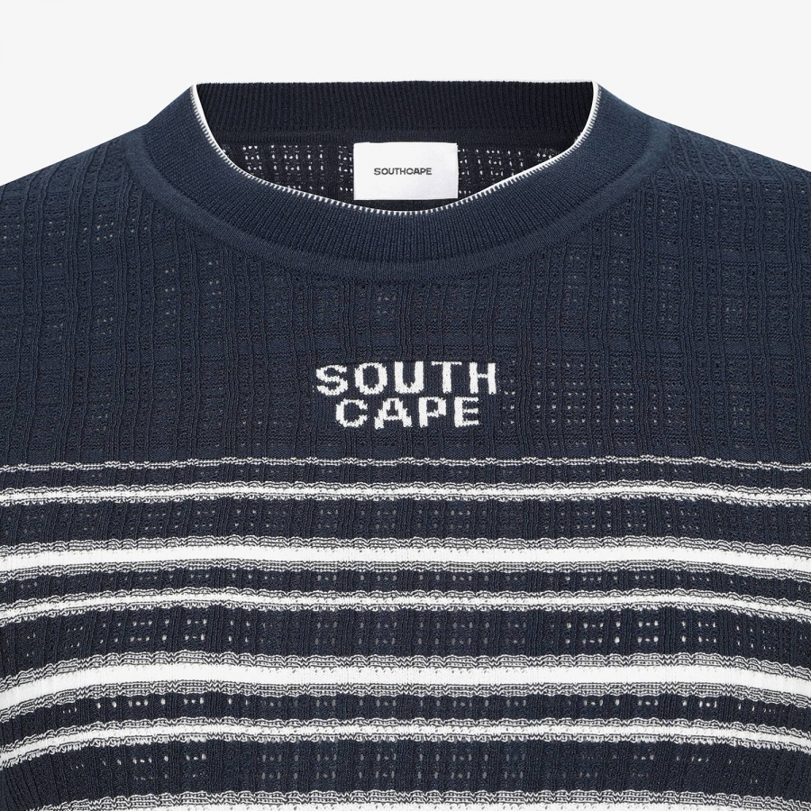 Stripe Short-Sleeve Knit_NA