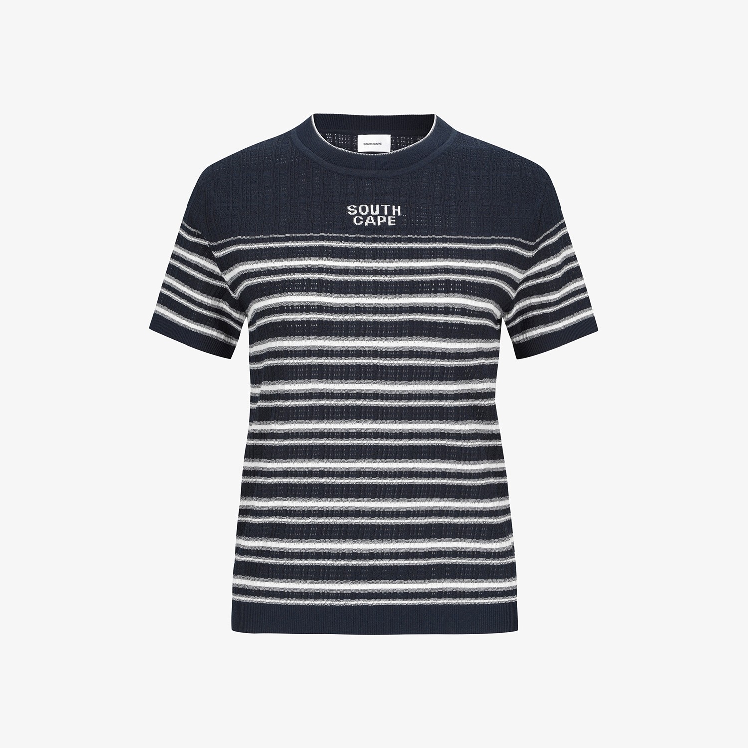 Stripe Short-Sleeve Knit_NA