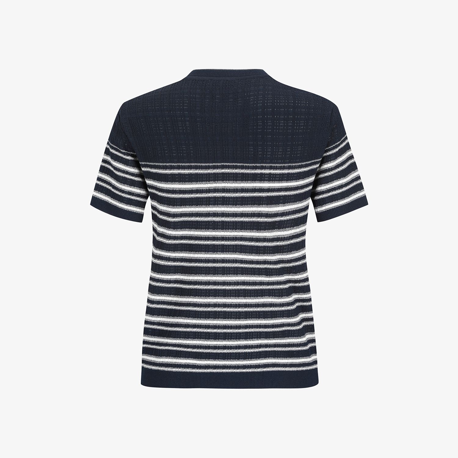 Stripe Short-Sleeve Knit_NA