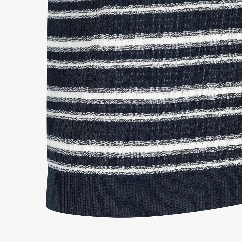 Stripe Short-Sleeve Knit_NA