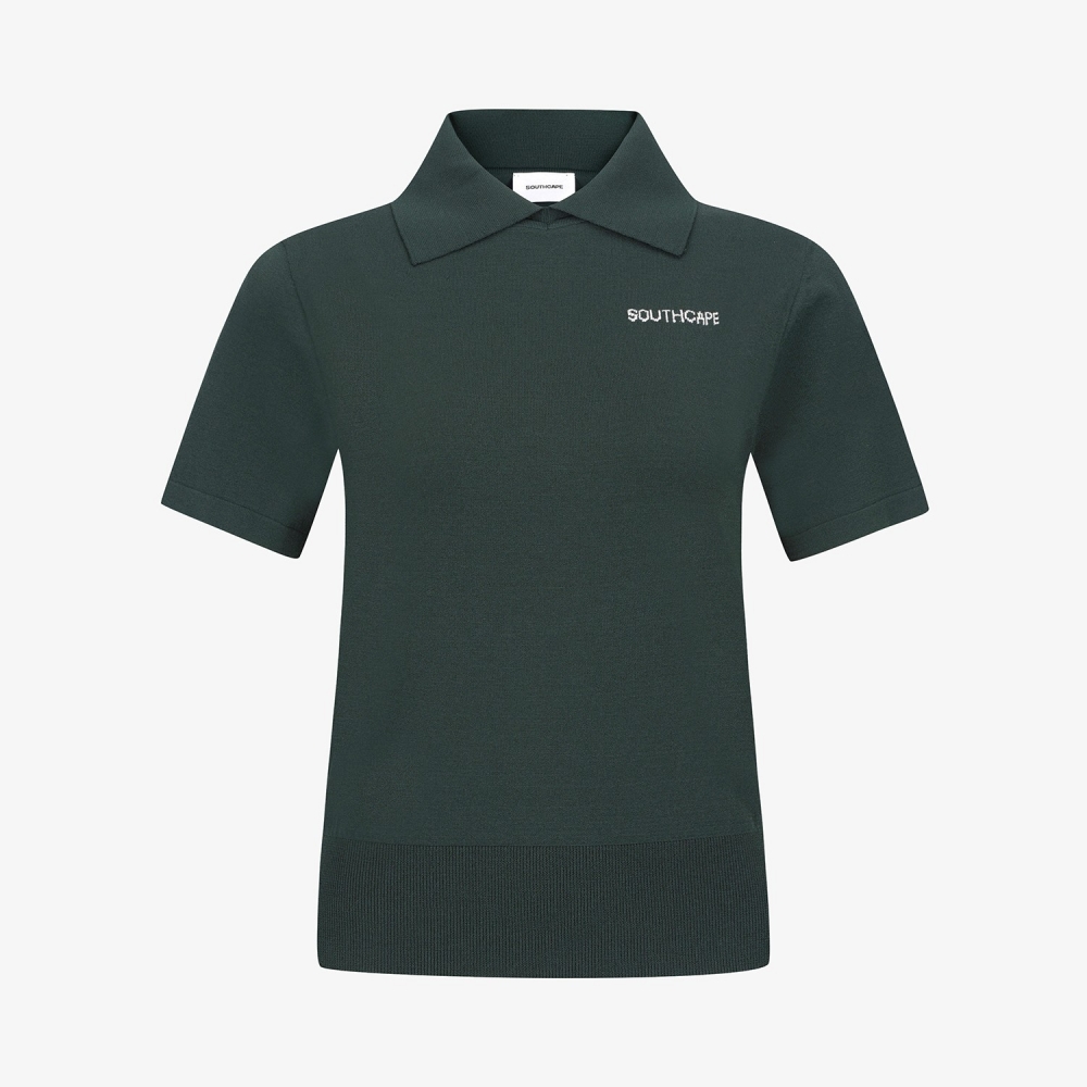 Namhae Heritage Collar Short-Sleeve Knit_GN