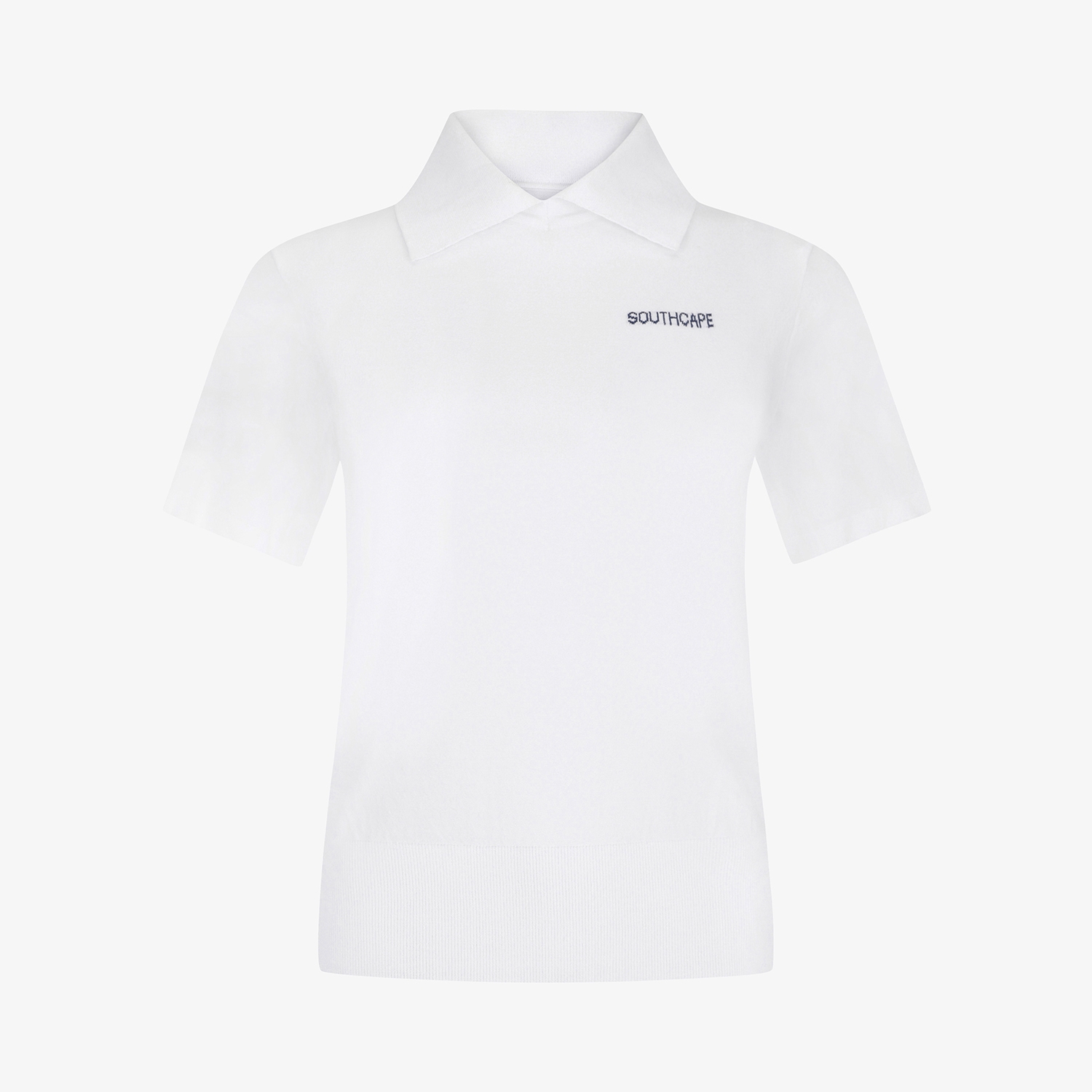Namhae Heritage Collar Short-Sleeve Knit_WT