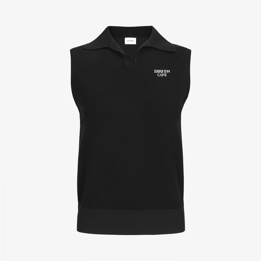 Namhae Heritage Knit Sleeveless_BK