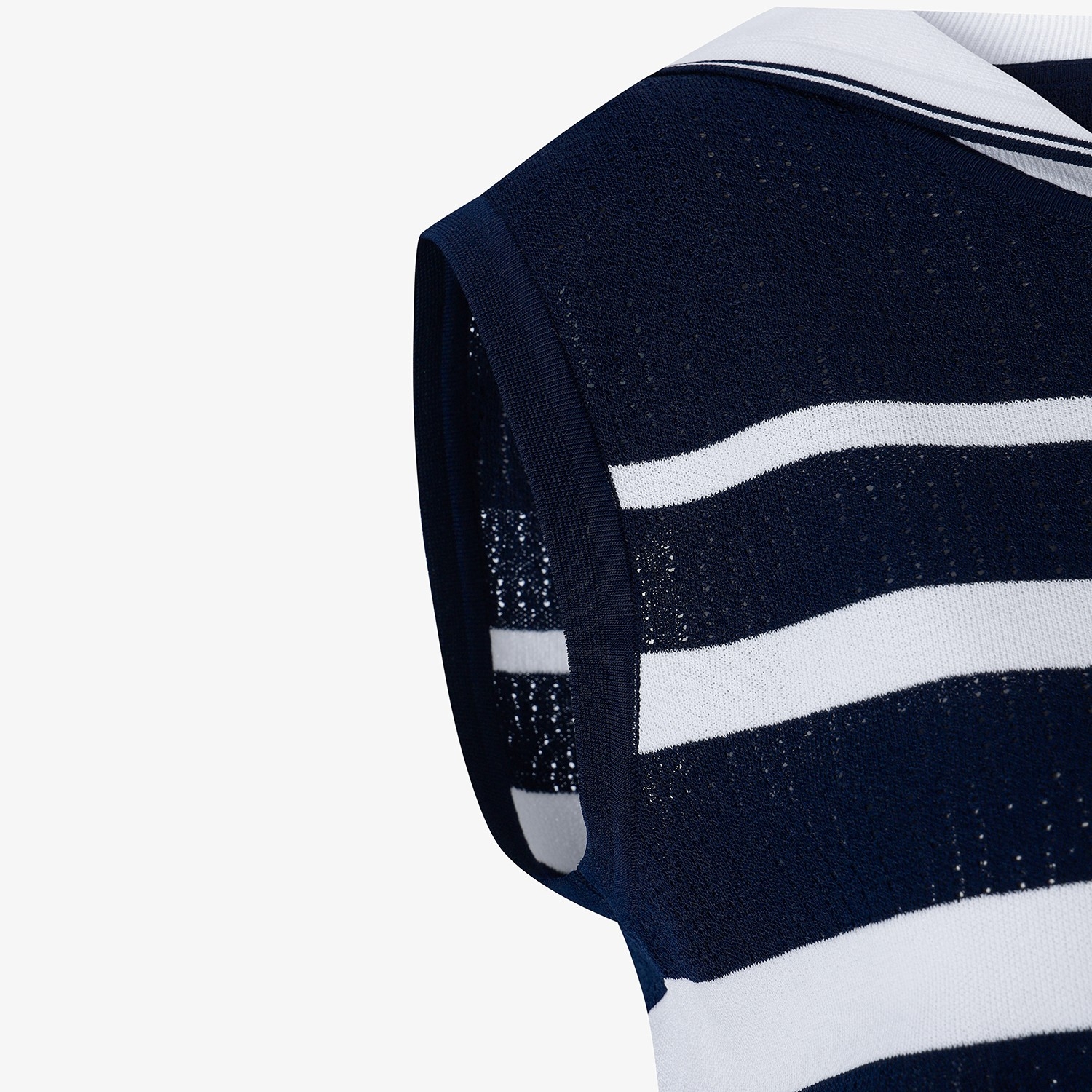 Stripe Sailor Collar Sleeveless_NA