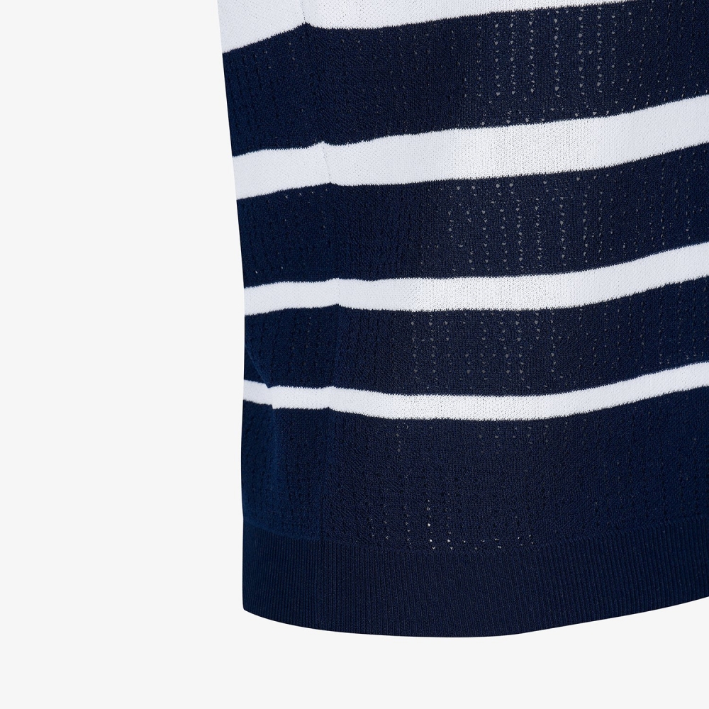 Stripe Sailor Collar Sleeveless_NA