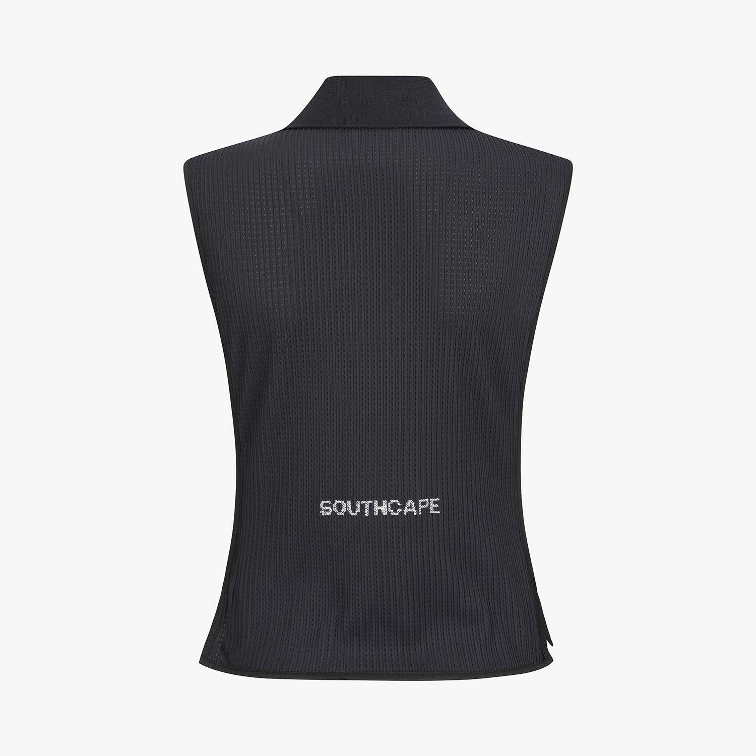 Southcape Open-Collar Mesh Sleeveless_BK