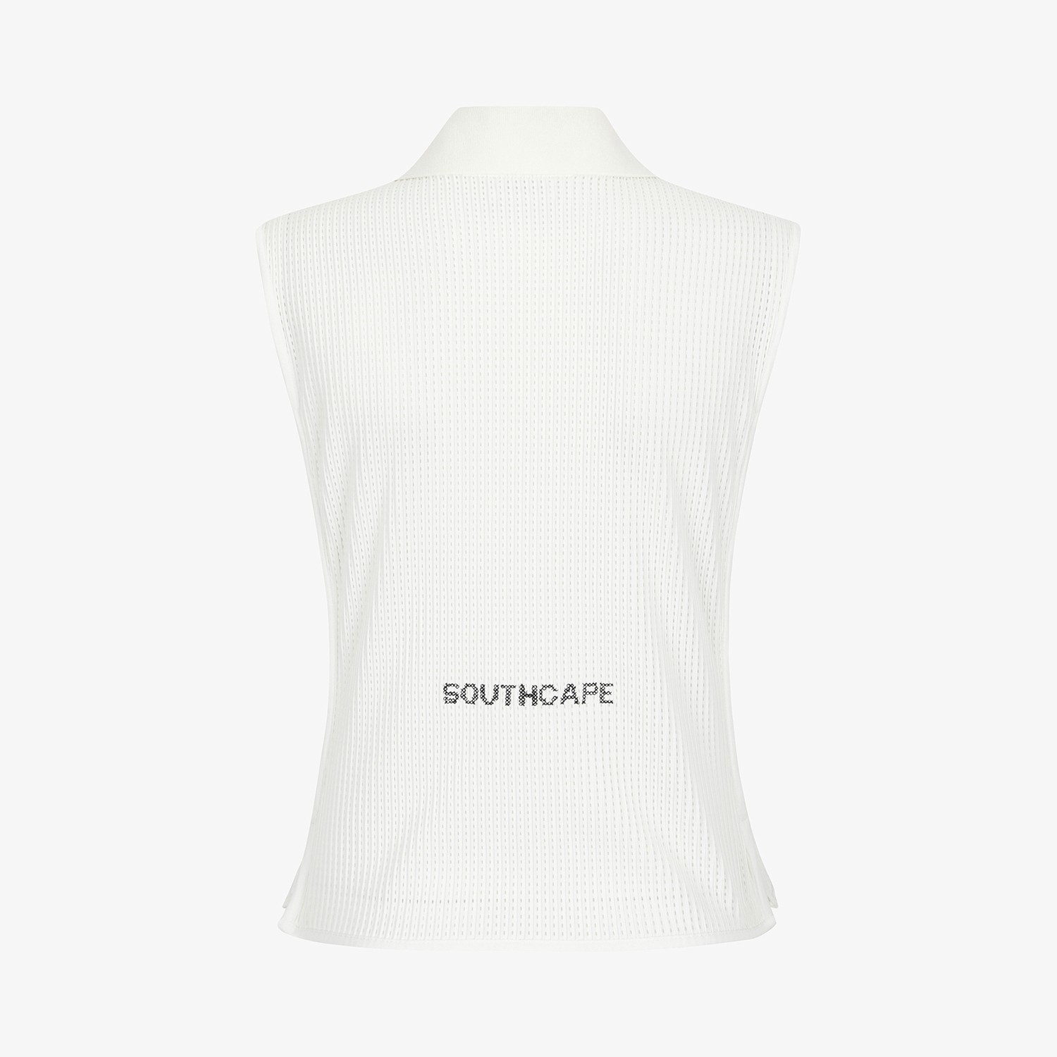 Southcape Open-Collar Mesh Sleeveless_WT