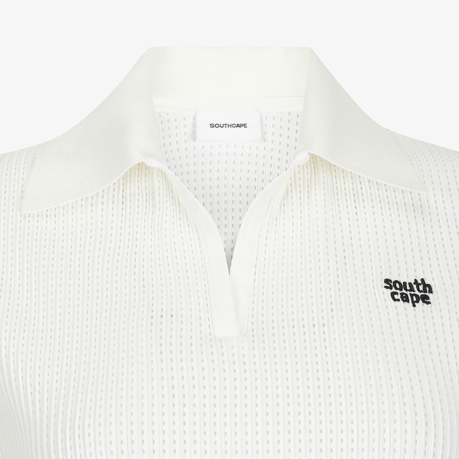 Southcape Open-Collar Mesh Sleeveless_WT