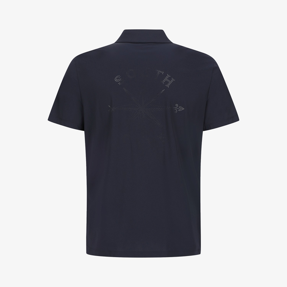 Southcross Back-Punched Collar Short-Sleeve T-Shirt_DA